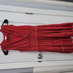 Red Sleeveless Dress